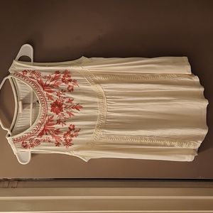 Knox Rose embroidered sleeveless blouse Medium. NWT